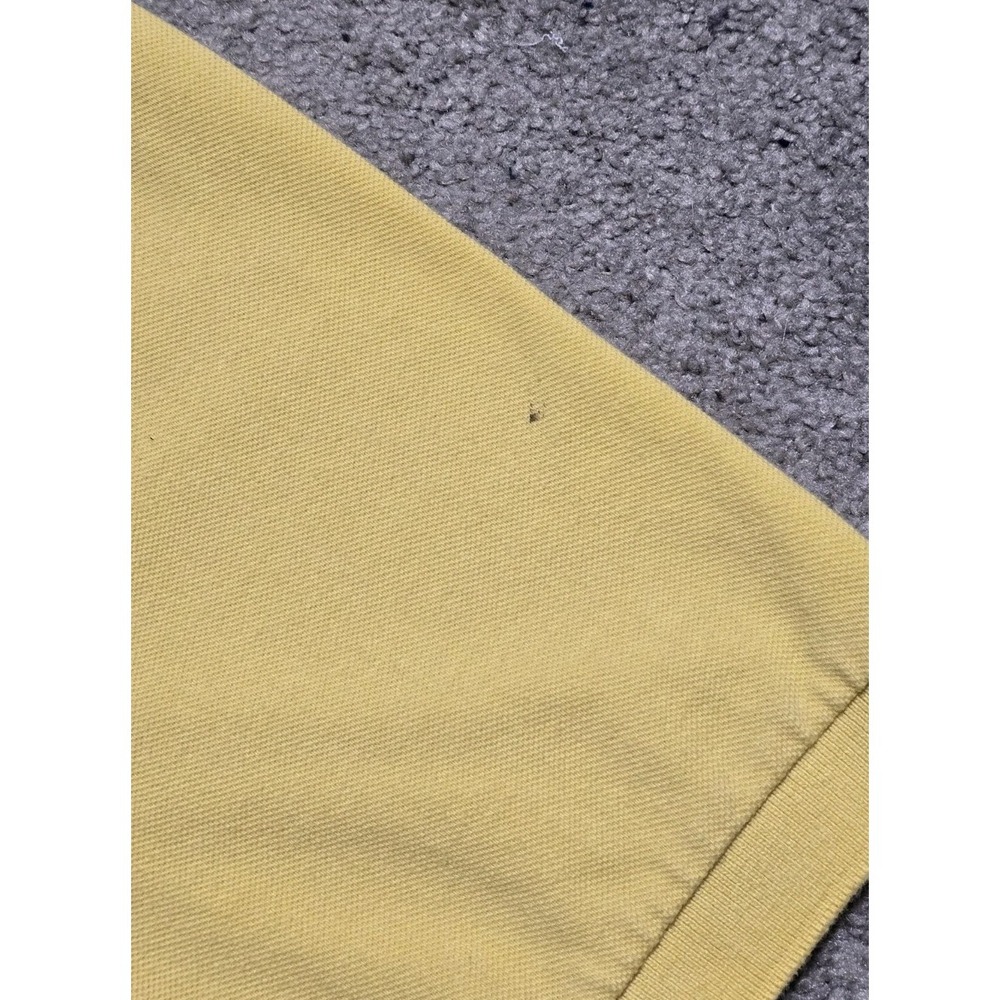 Vintage Y2K Ecko Unlimited Polo Mens XL Butter Yellow Big Rhino Embroidered Logo - Picture 13 of 16